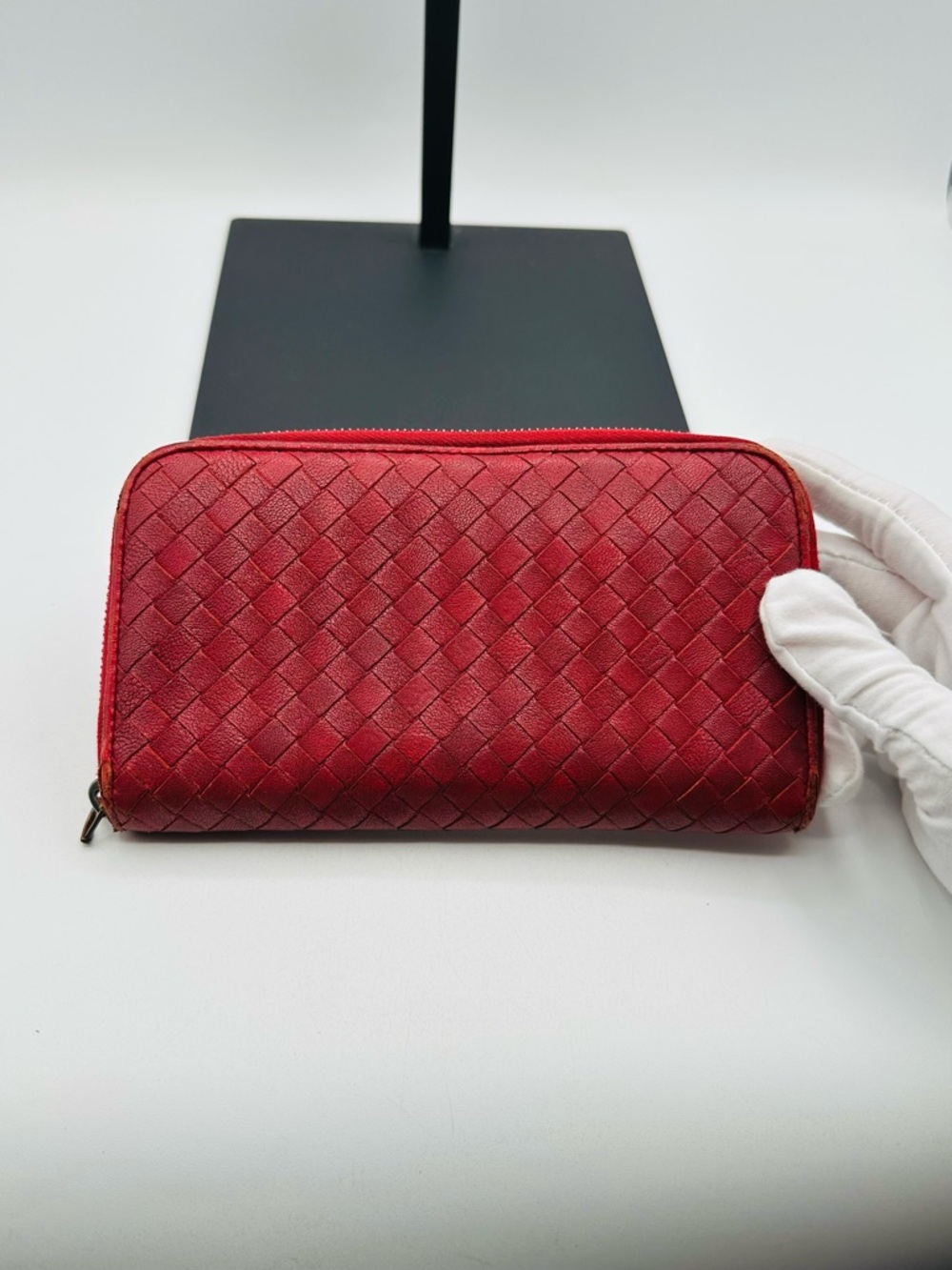 Bottega Veneta Weave Zip Around Wallet